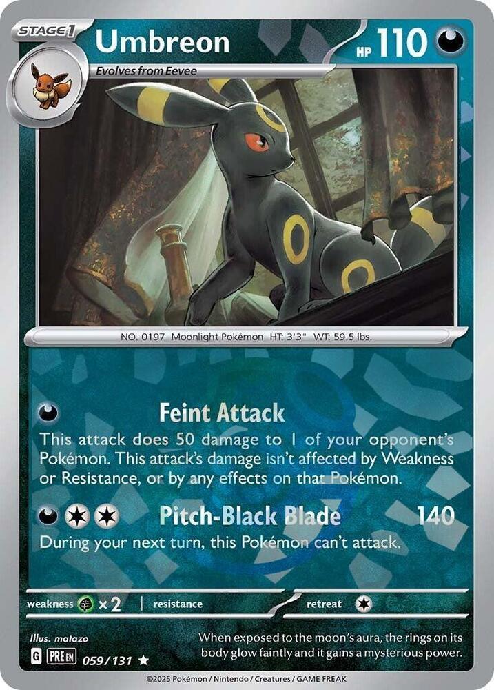 Umbreon (059/131) (Master Ball Pattern) — Scarlet & Violet: Prismatic Evolutions