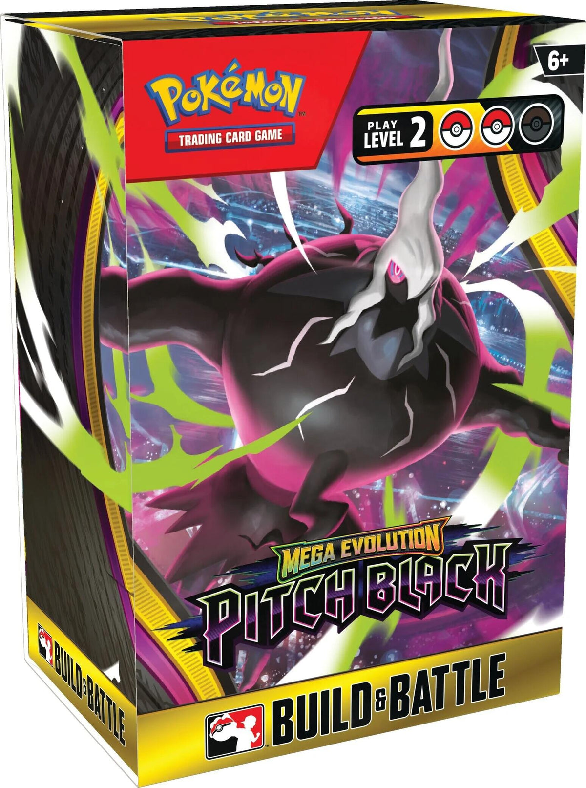Pokémon TCG Mega Evolution Pitch Black Build & Battle Box, a 40-card prerelease-style kit