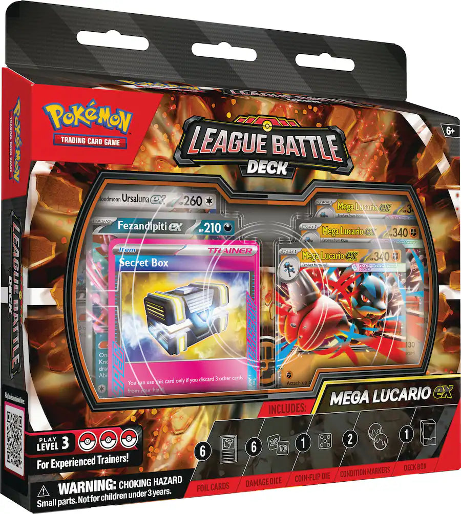 Pokémon TCG Mega Lucario ex League Battle Deck box