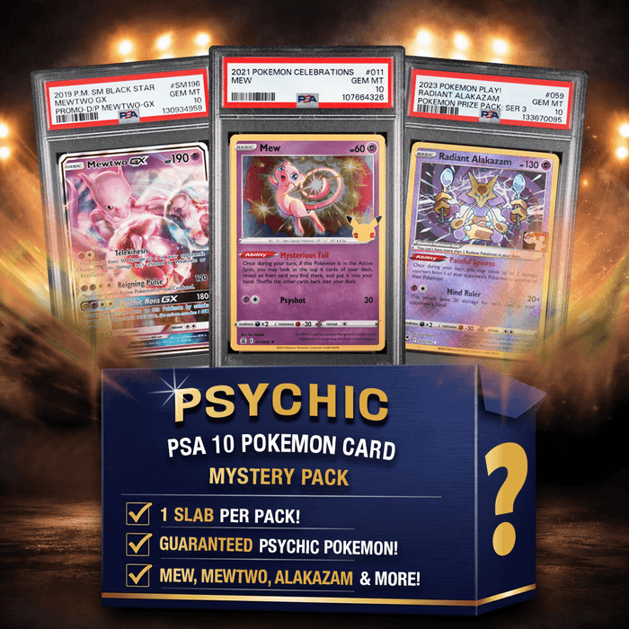 Psychic Energy Type Pokémon PSA 10 Graded Card Mystery Pack