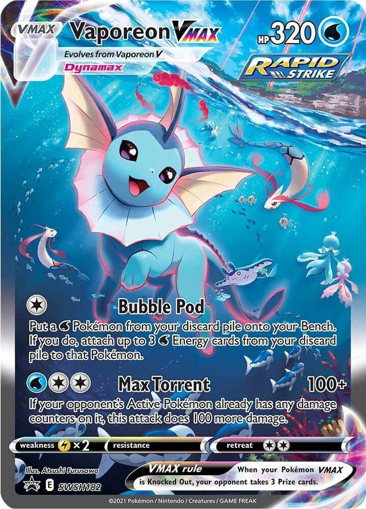 Vaporeon VMAX (SWSH182) — Sword & Shield: Black Star Promos