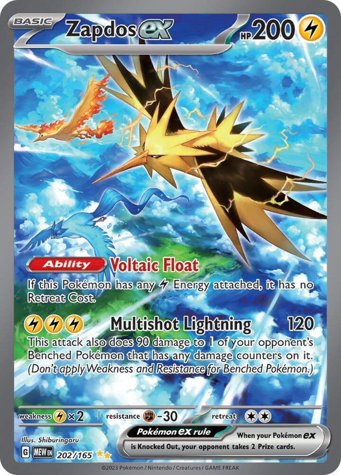 Zapdos ex (202/165) — Scarlet & Violet: 151