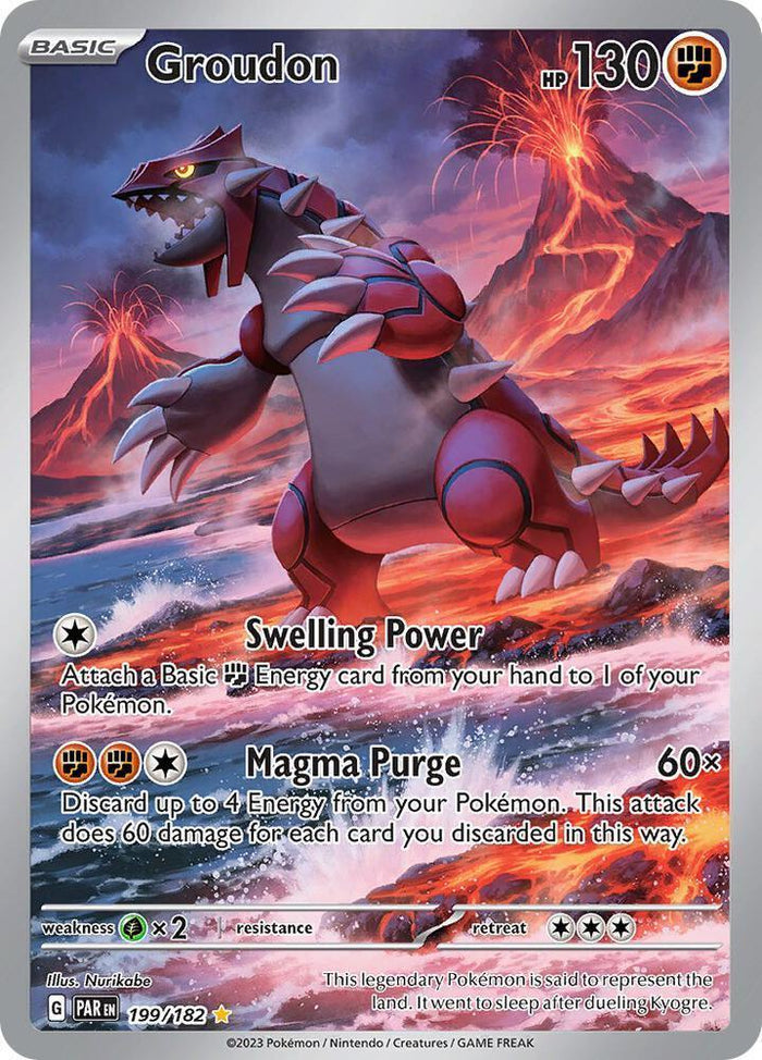 Groudon (199/182) — Scarlet & Violet: Paradox Rift