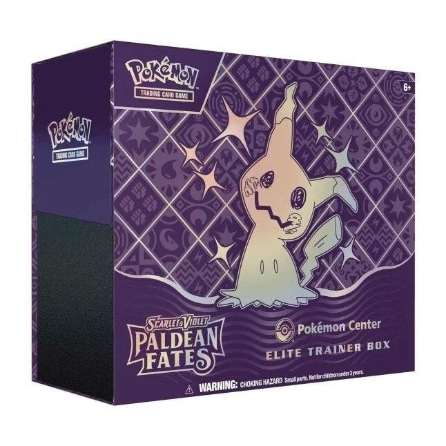 SV: Paldean Fates - Elite Trainer Box (Pokemon Center Exclusive) — sealed Pokémon product, ships from our supply partner