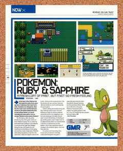 2003 Pokemon Ruby & Sapphire GBA Original Ad vr1