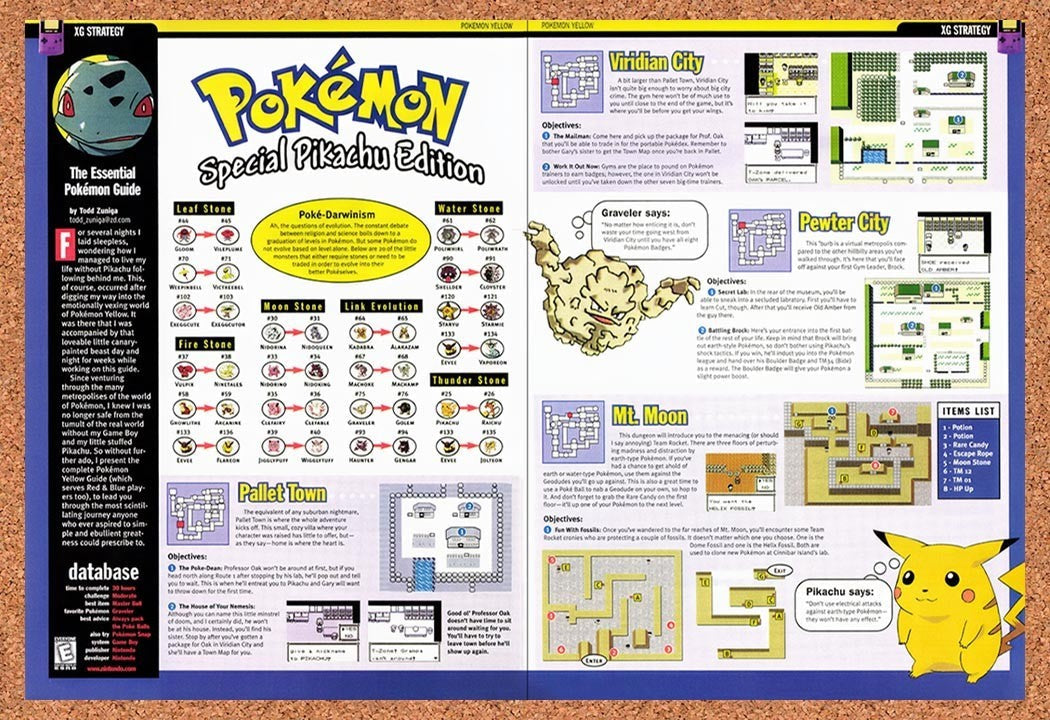 1999 Pokemon Special Pikachu Edition GBC Guide Original Ad vr2