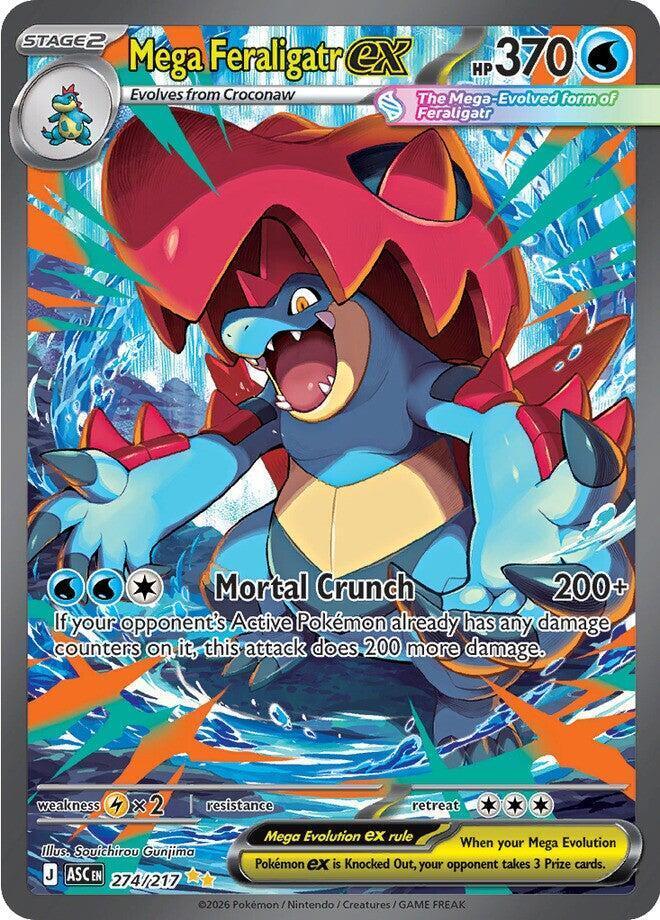 Mega Feraligatr ex (274/217) — Mega Evolution: Ascended Heroes