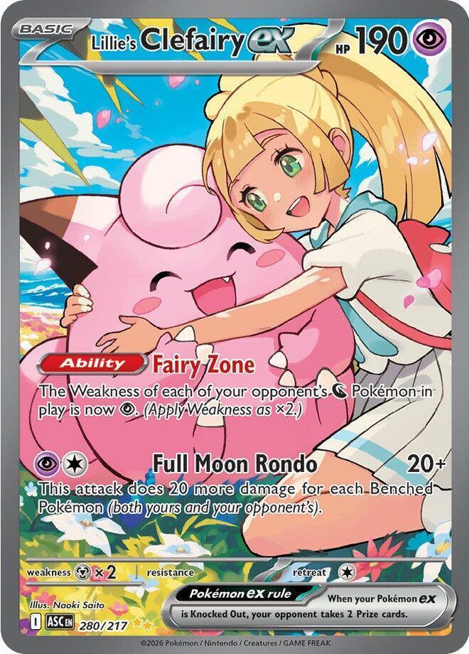 Lillie's Clefairy ex (280/217) — Mega Evolution: Ascended Heroes