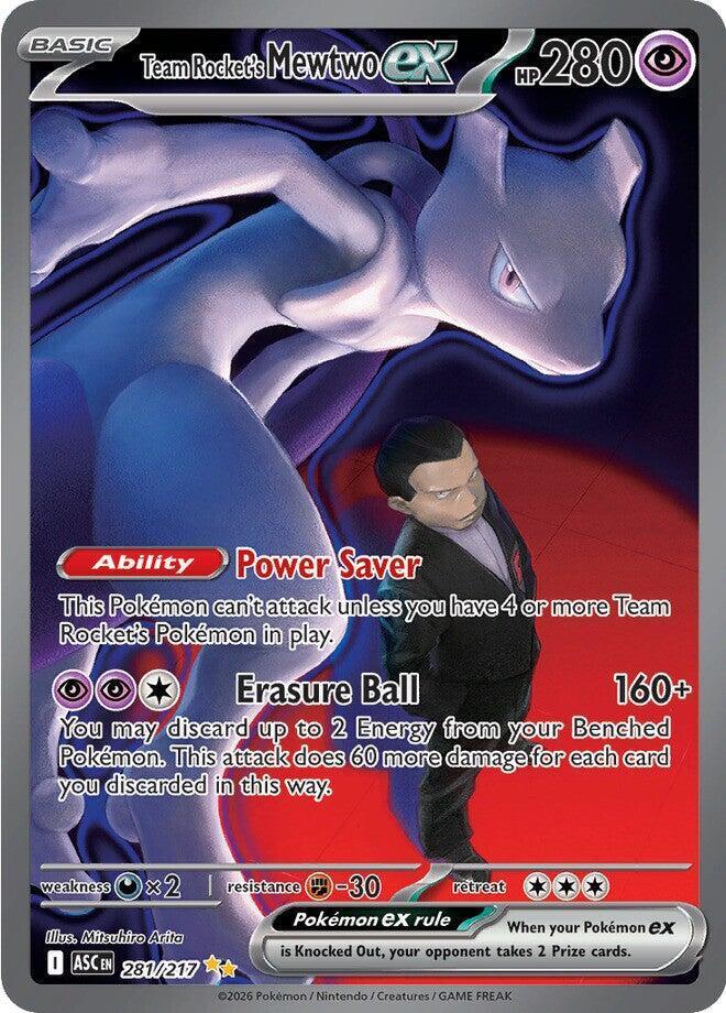 Team Rocket's Mewtwo ex (281/217) — Mega Evolution: Ascended Heroes