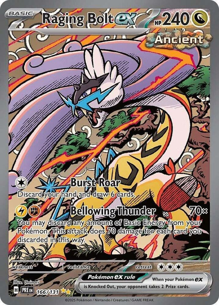Raging Bolt ex (166/131) — Scarlet & Violet: Prismatic Evolutions