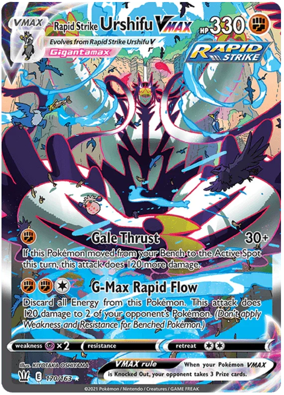 Rapid Strike Urshifu VMAX (170/163) — Sword & Shield: Battle Styles