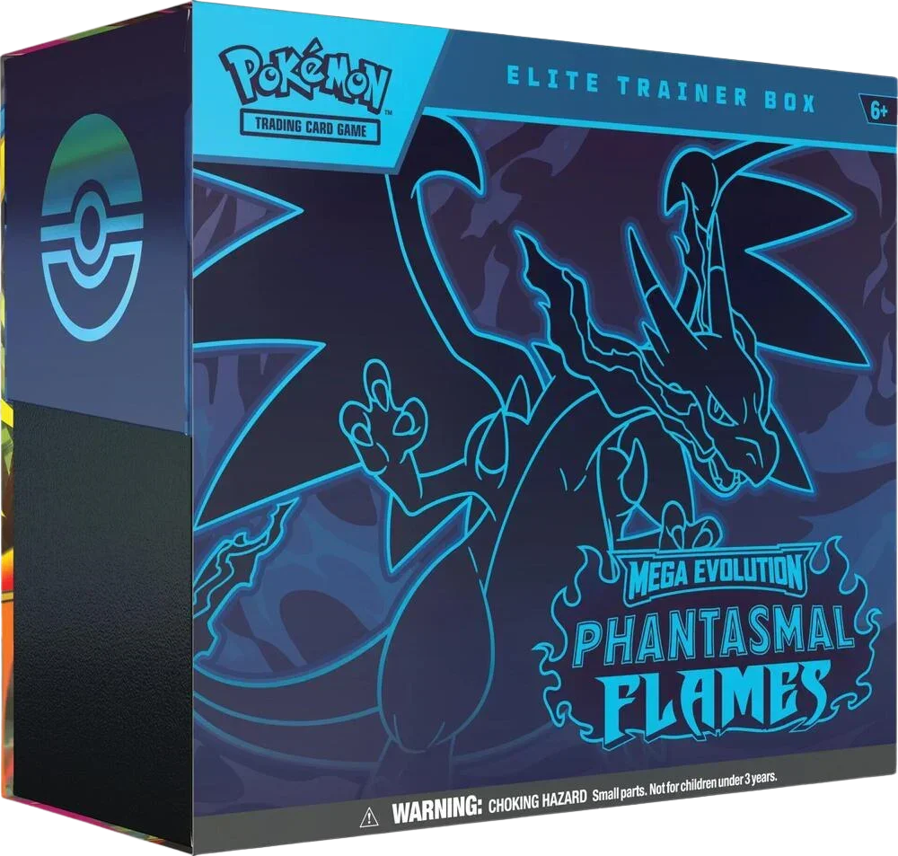 Mega Evolution: Phantasmal Flames - Elite Trainer Box — sealed Pokémon product, ships from our supply partner