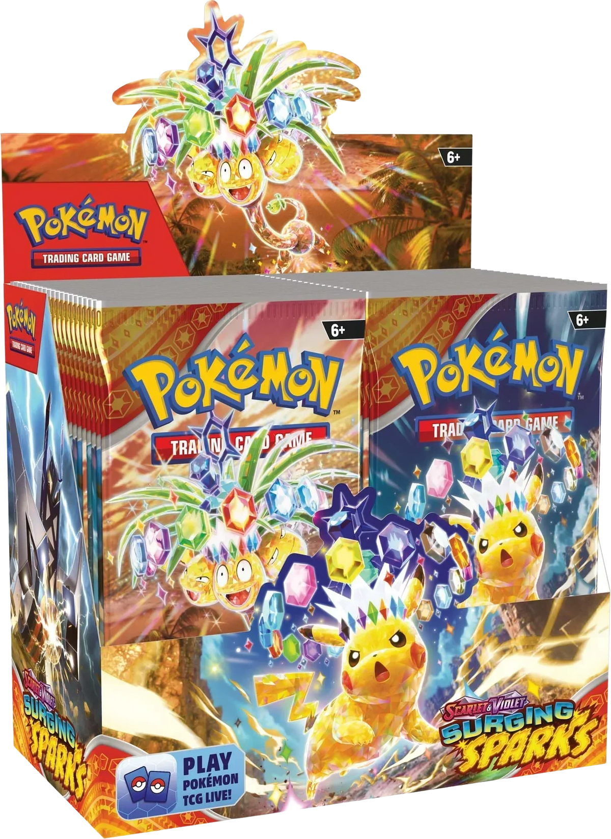 SV: Surging Sparks - Booster Box — sealed Pokémon product, ships from our supply partner